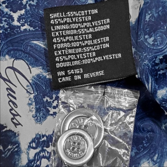 NWT GUESS Trench Peacoat Jacket - Picture 7 of 9